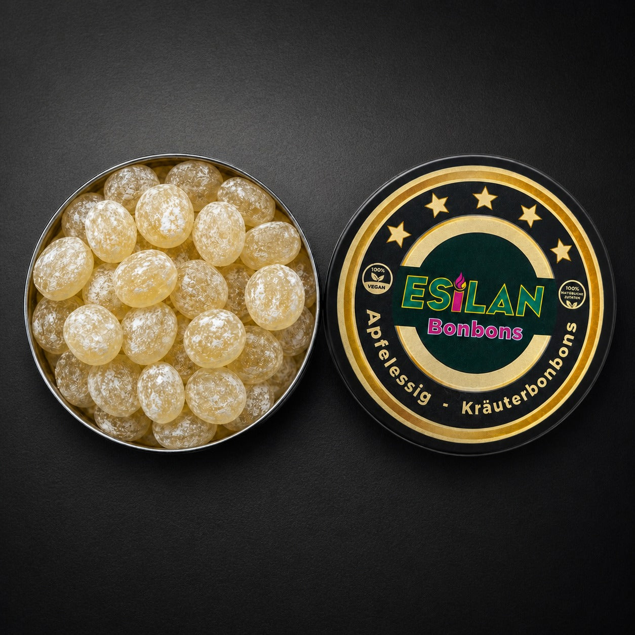  ESILAN Bonbons in der Dose offen